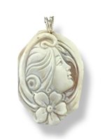 Pendente Mandile 1922 Donna Cammei  in Argento Conchiglia 2MCICM53 - 2MCICM53